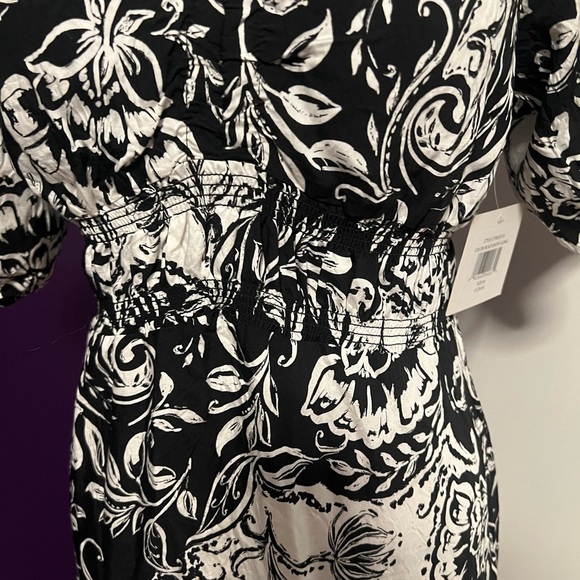 Ellen Tracy Puffy Sleeve Maxi Dress NWT - Picture 5 of 13